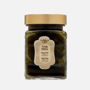 Черное мыло для лица и тела c аргановым маслом и эвкалиптом La Sultane de Saba Black Soap With Argan Oil