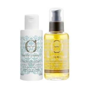 BAREX, Набор блестящее многофункциональное масло 100 мл. + гель-пена для душа и ванны 100 мл. /  Olioseta Oro Del Marocco