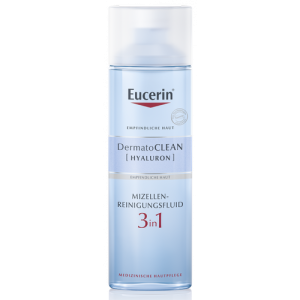 Флюид Eucerin DermatoClean Hyaluron мицеллярный очищающий 3 в 1 для чувствительной кожи всех типов 200 мл