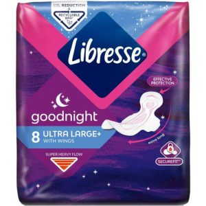 Прокладки Libresse Ultra Goodnight Large+ Wings №8