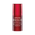 Крем-лифтинг Apivita Wine Elixir против морщин для губ/кожи глаз с полифенолами вина региона Санторини 15 мл