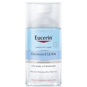 Средство Eucerin DermatoClean для снятия водостойкого макияжа с глаз для чувствительной кожи 125 мл