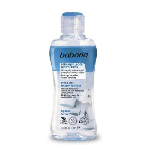 Средство Babaria (Бабария) для снятия макияжа с глаз и губ Хлопок 100 мл