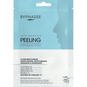 Маска-бустер Byphasse тканевая для пилинга кожи лица, 18 мл
