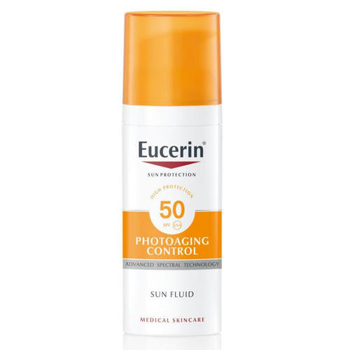 Флюид Eucerin Sun Protection солнцезащитный антивозрастной SPF50 50 мл