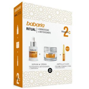 Набор Babaria (Бабария) Сияние и молодость с Витамином С (Крем для лица + Сыворотка для лица 30 мл + Сыворотка для лица 2 мл)