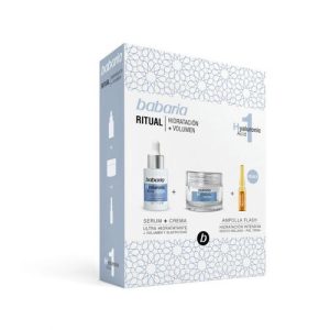 Набор Babaria (Бабария) Интенсив увлажняющий с гиалуроновой кислотой (Крем для лица + Сыворотка для лица + Косметичка)