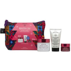 Набор Apivita Wine Elixir с насыщенной текстурой против морщин для повышения упругости кожи