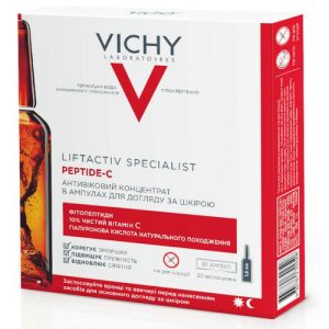 Концентрат Vichy Liftactiv Specialist Peptide-C антивозрастной для области лица и шеи ампулы 10х1,8 мл
