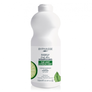 Byphasse Family Fresh Delice шампунь для нормальных и масляных волос с лаймом и зеленым чаем 750 мл