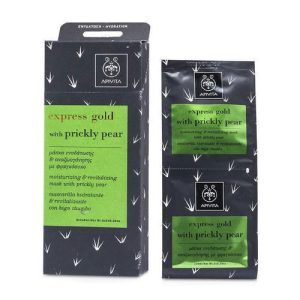 Маска Apivita Express Gold для увлажнение/оздоровления с опунцией 2х8 мл