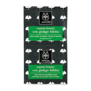 Маска Apivita Express Beauty против темных кругов и признаков усталости для кожи вокруг глаз с гингко билоба 2х2 мл
