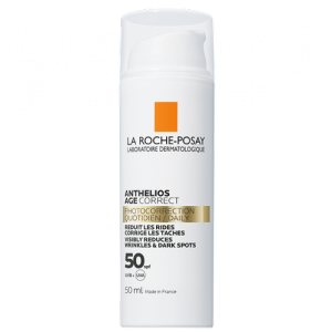 Средство La Roche-Posay Anthelios антивозрастное солнцезащитное против морщин и пигментации для чувствительной кожи лица SPF+50 50 мл