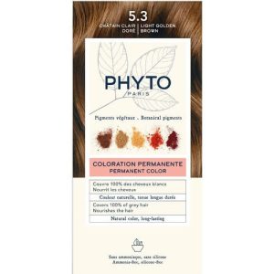 Крем-краска для волос Phyto Phytocolor Тон 5.3 (светлый шатен каштановый)