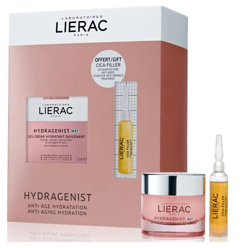 Набор Lierac Hydragenist (Hydragenist МАТ Гель-крем 50 мл + Cica-filler Сыворотка 10 мл)