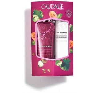 Набор Caudalie LipHand Duo (Крем для рук The des Vignes 30 мл + Кондиционер для губ увлажняющий 4,5 г)