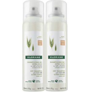 Набор Шампунь Klorane Дуо сухой с экстрактом овса для темных волос 2*150 мл