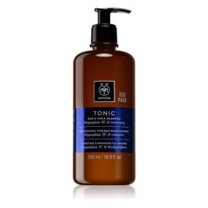 Шампунь Apivita мужской тонизирующий для волос что редеют с розмарином и люпином 500 мл
