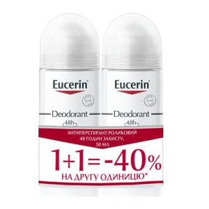 Антиперспирант Eucerin Дуэт роликовый 48 ч защиты 50 мл