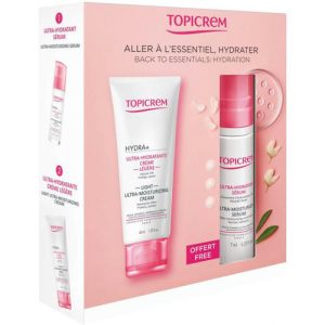 Набор (Крем Topicrem легкий ультра-увлажняющий для чувствительной и комбинированной кожи лица 40 мл + Сыворотка Topicrem Ультраувлажняющая 7 мл)