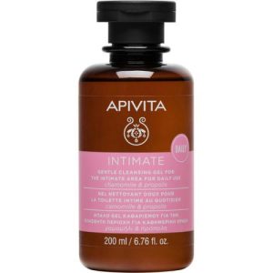 Гель деликатный Apivita Intimate для интимной гигиены с ромашкой и прополисом, 200 мл