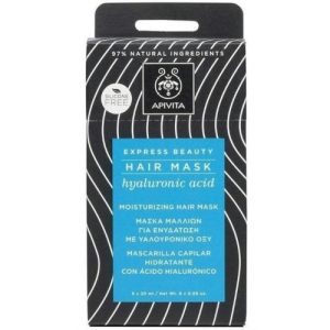 Маска Apivita Express Beauty для волос Увлажнение с гиалуроновой кислотой 20 мл