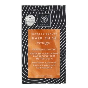 Маска Apivita Express Beauty для волос Блеск и оздоровление с апельсином 20 мл