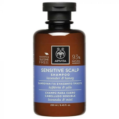 Шампунь Apivita для чувствительной кожи с лавандой и медом 250 мл