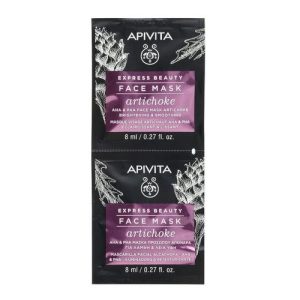 Маска Apivita (Апивита) Express Beauty осветляющая сужающая поры с Артишоком 2 х 8 мл