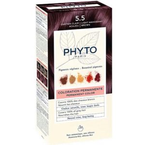 Крем-краска Phyto Фитоколор тон № 5.5 (светлый шатен акажу)