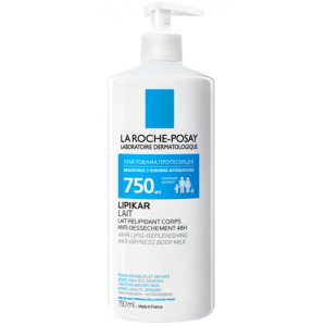 Молочко La Roche-Posay Lipikar липидовосстанавливающее для сухой и очень сухой кожи тела 750 мл