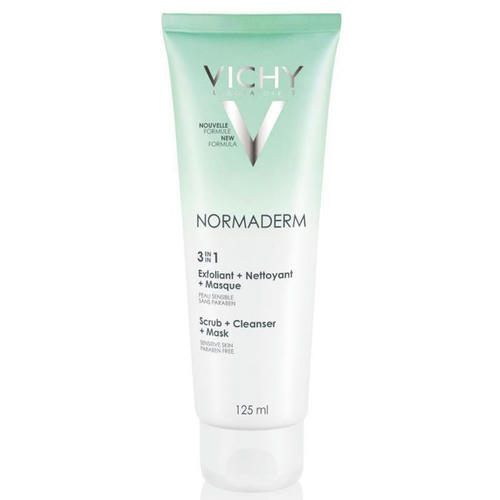 Средство 3в1 Vichy Normaderm для глубокого очищения лица 125 мл