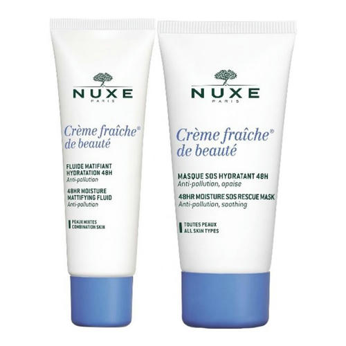 Набор Nuxe (Крем-фреш Флюид матирующий 50 мл + Крем-фреш маска 50 мл в Подарок)