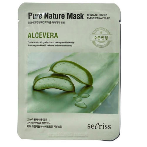 Маска тканевая seCriss Алоэ Вера успокаивающая 25 мл