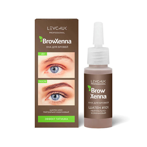 BrowXenna, Хна для бровей «Шатен» №101, 10 мл