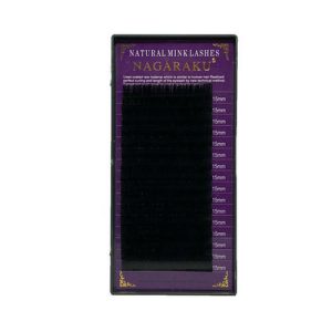NAGARAKU, Ресницы на ленте Natural Mink, 15/0,12 мм, D-изгиб