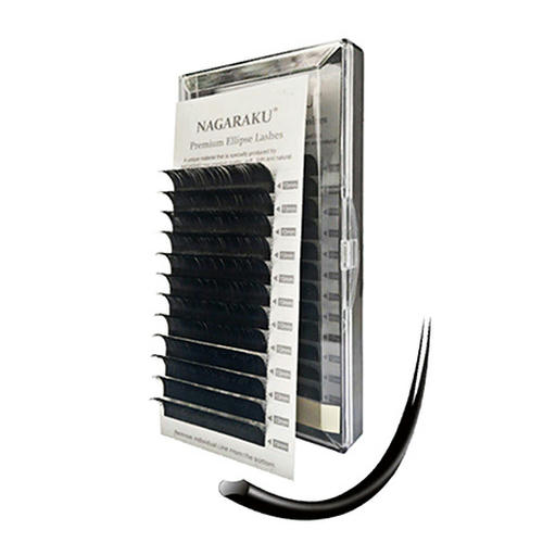 NAGARAKU, Ресницы на ленте Premium Ellips, 9/0,15 мм, D-изгиб