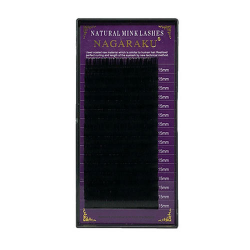 NAGARAKU, Ресницы на ленте Natural Mink, 15/0,07 мм, C-изгиб