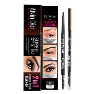 Alvin D'or, Карандаш для бровей Super Slim, Dark Grey