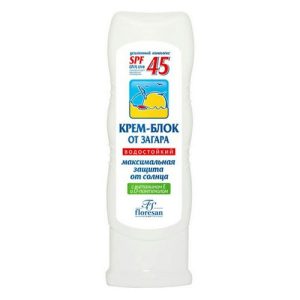 Floresan, Крем-блок от загара для лица, SPF 45, 125 мл