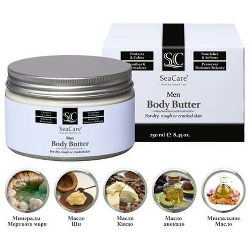 SeaCare, Мужское омолаживающее масло для тела с минералами Мертвого моря и натуральными маслами, крем, 250 мл Men — изображение 4