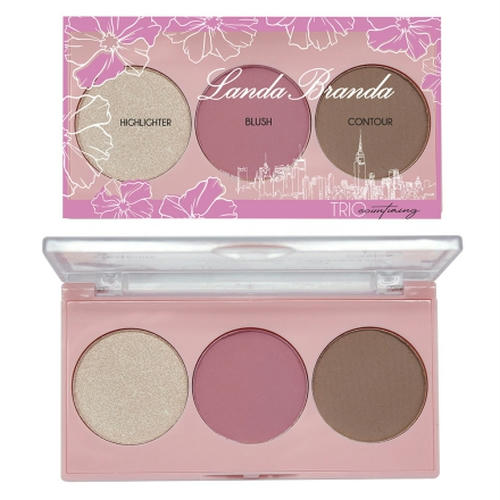 Landa Branda, Палетка для контуринга лица «Трио» Sunny Day, тон 92
