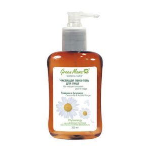 Green Mama, Пена-гель для лица «Ромашка и брусника», 300 мл