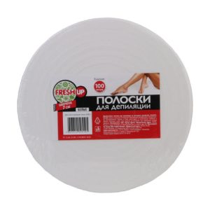 Fresh Up, Полоски для депиляции, в рулоне, без перфорации, белые, 100 м