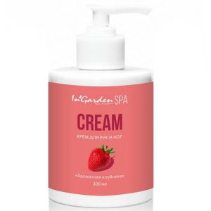 In'Garden, Крем для рук и ног "Ароматная клубника", 300 мл