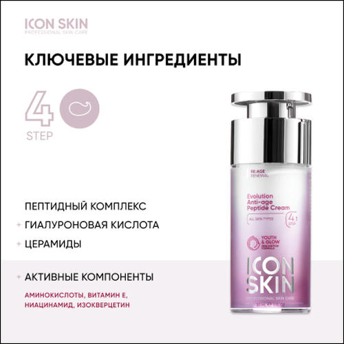 Icon Skin, Крем для лица Evolution Anti-Age, 30 мл — изображение 3