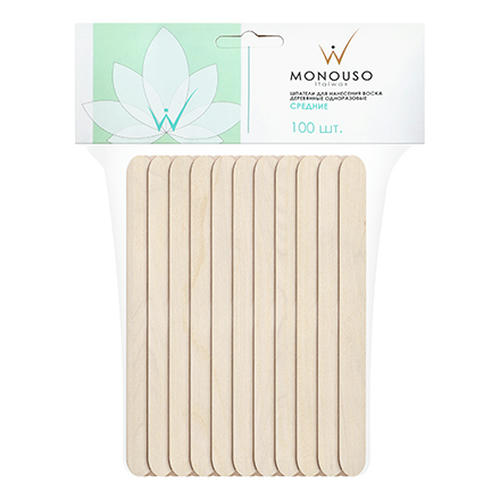 Italwax, Шпатели одноразовые, Средние, 100 шт.