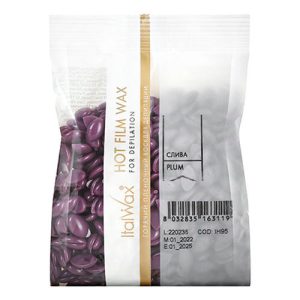 Italwax, Воск горячий (пленочный) Слива, гранулы, 100 г