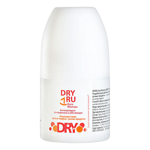 DRY RU, Антиперспирант женский Sure Woman, 50 мл — изображение 3