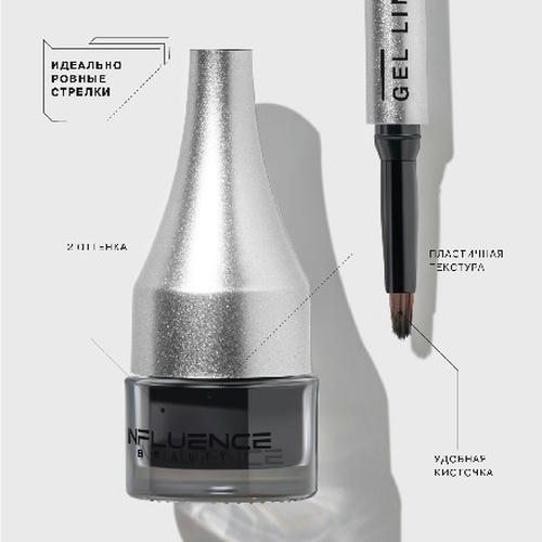 Influence Beauty, Подводка гелевая Gravitational Radius, тон 01 — изображение 3